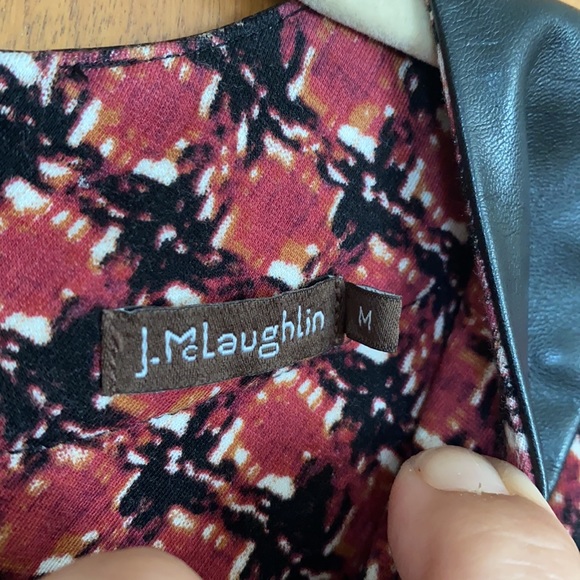 J. McLaughlin Plaid Printed Dress Sz M - Picture 4 of 6